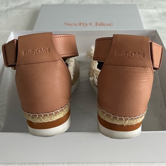 See by Chloe ♡ Leather Ankle Strap Glyn Espadrille - Picture 7 of 12
